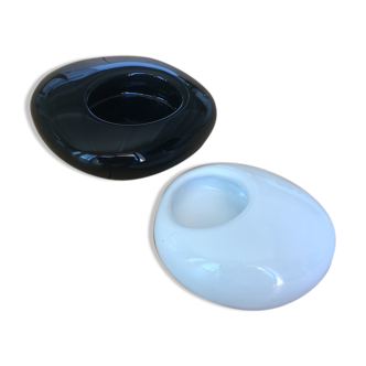 India Mahdavi ceramic ashtrays duo