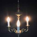 Lustre bronze 3 lumières