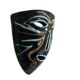 Accolay black ceramic wall mask, 1960s