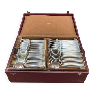 CHRISTOFLE silver-plated metal cutlery set 121 pieces AMERICA model