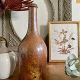 Old glazed stoneware bottle
