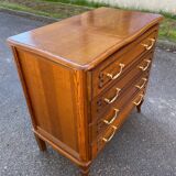 Louis XV chest of drawers in solid wood