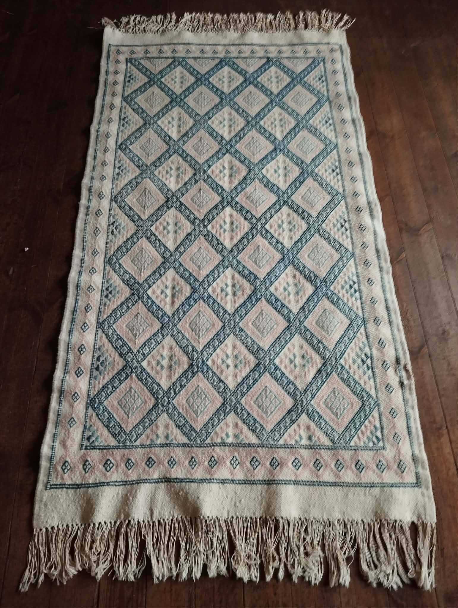 Handmade Berber Kilim Kairouan 203x102cm
