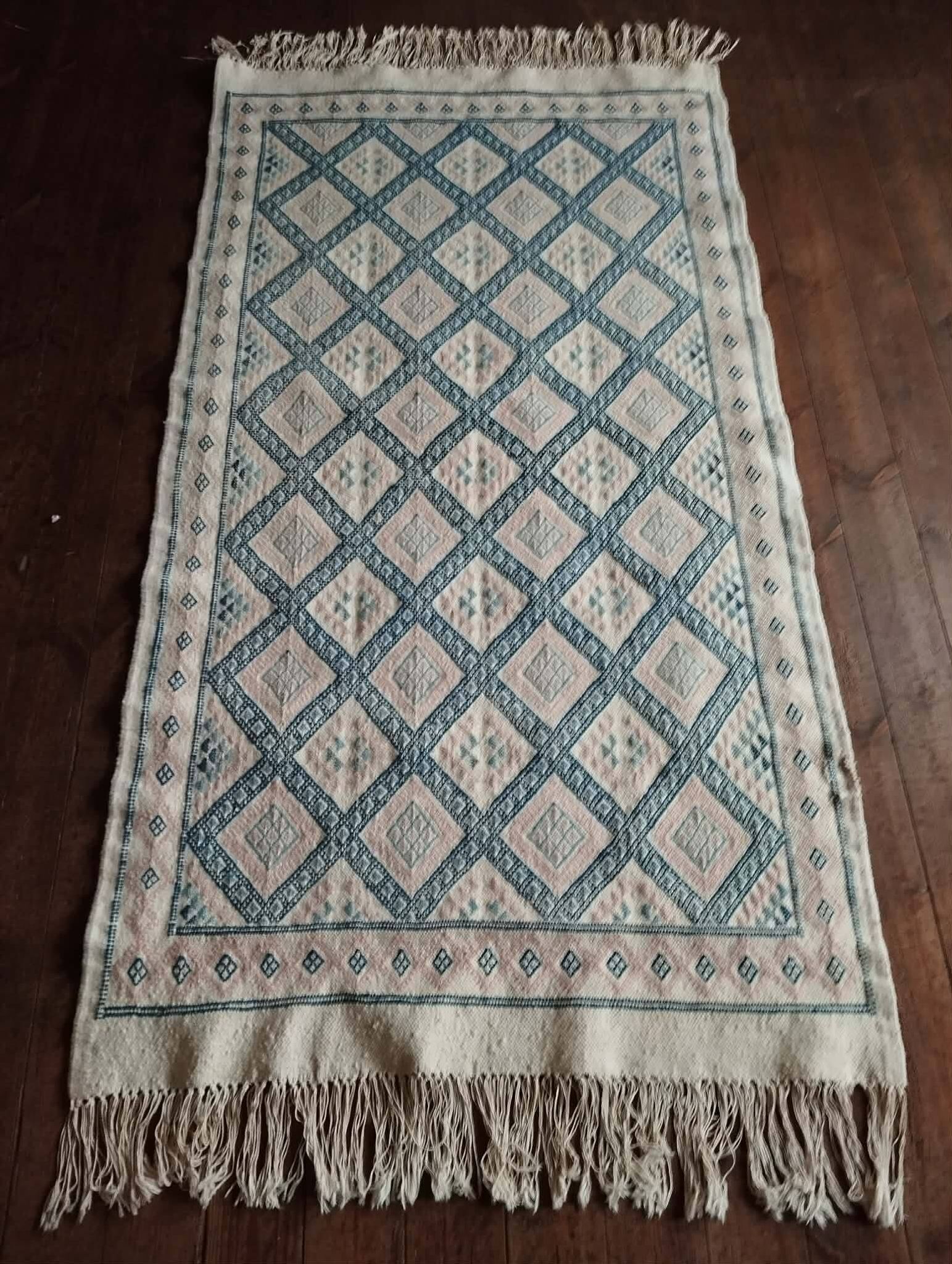 Kilim Berbère Kairouan fait main 203x102cm