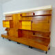 Vintage italian design modular wall unit bookcase xl