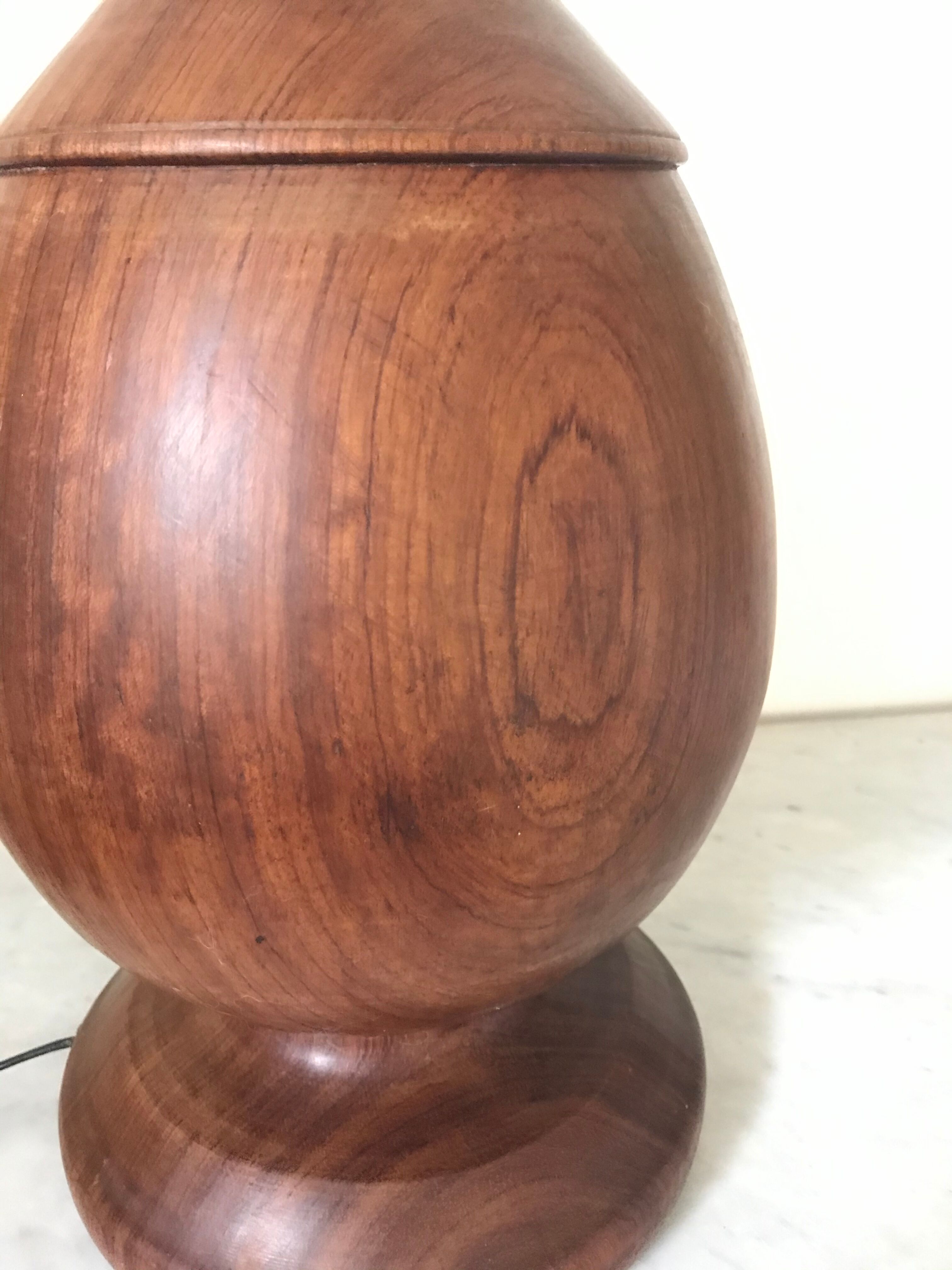 Exotic wooden lamp 48cm