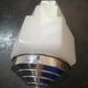 Old ceiling lamp/suspension skyscraper opaline art deco bahaus modernist 1930s tbe