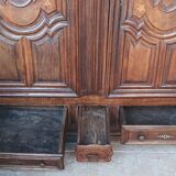Louis XIV wardrobe in solid oak, 18th century