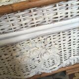 Two-coloured rattan box