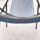 Mid-century plastic thread outdoor club chair