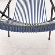 Fauteuil extérieur en fil du milieu du siècle