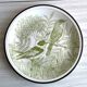 Green bird plate.