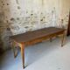 Antique wooden table with tapered legs – 200 cm
