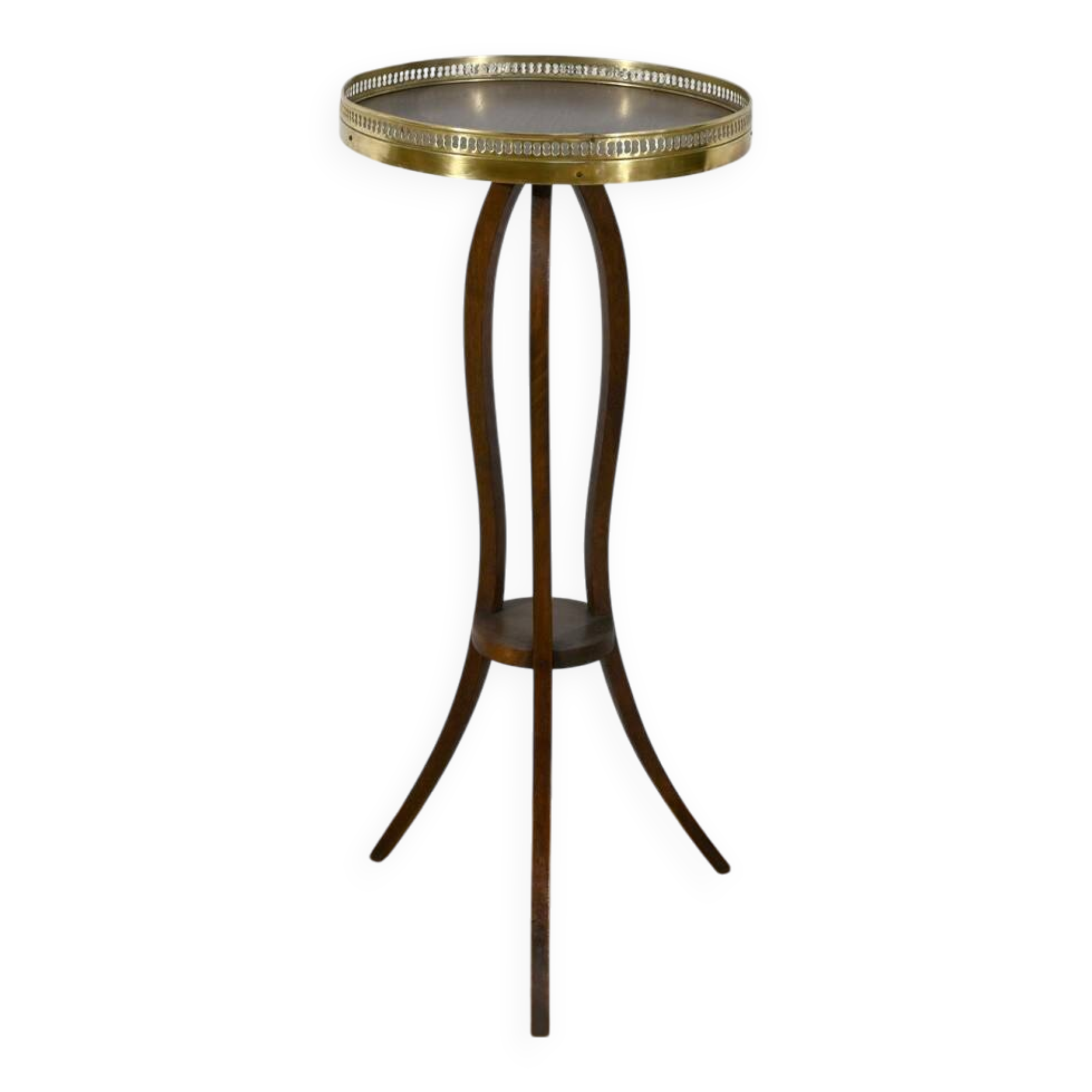 Small Mahogany Pedestal Table, Louis XVI Style – 1900
