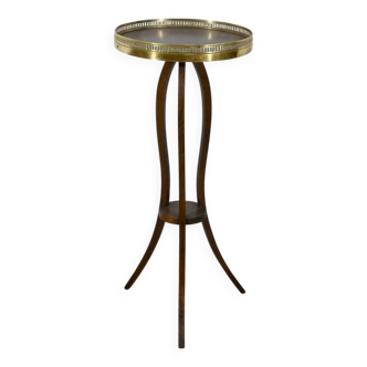 Small Mahogany Pedestal Table, Louis XVI Style – 1900