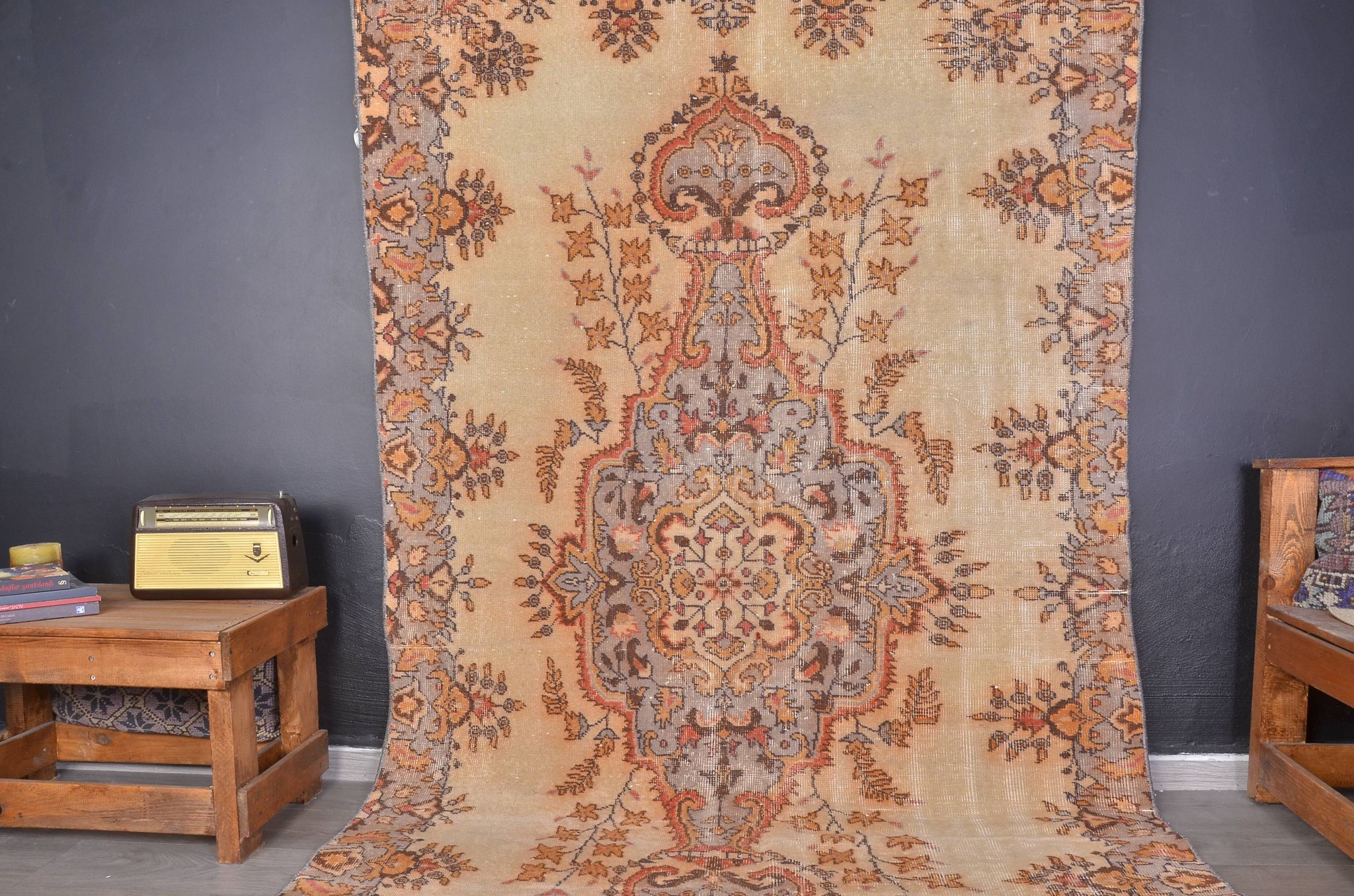 Tapis turc vintage Oushak sku c 183