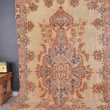 Turkish Vintage Oushak Rug sku c 183