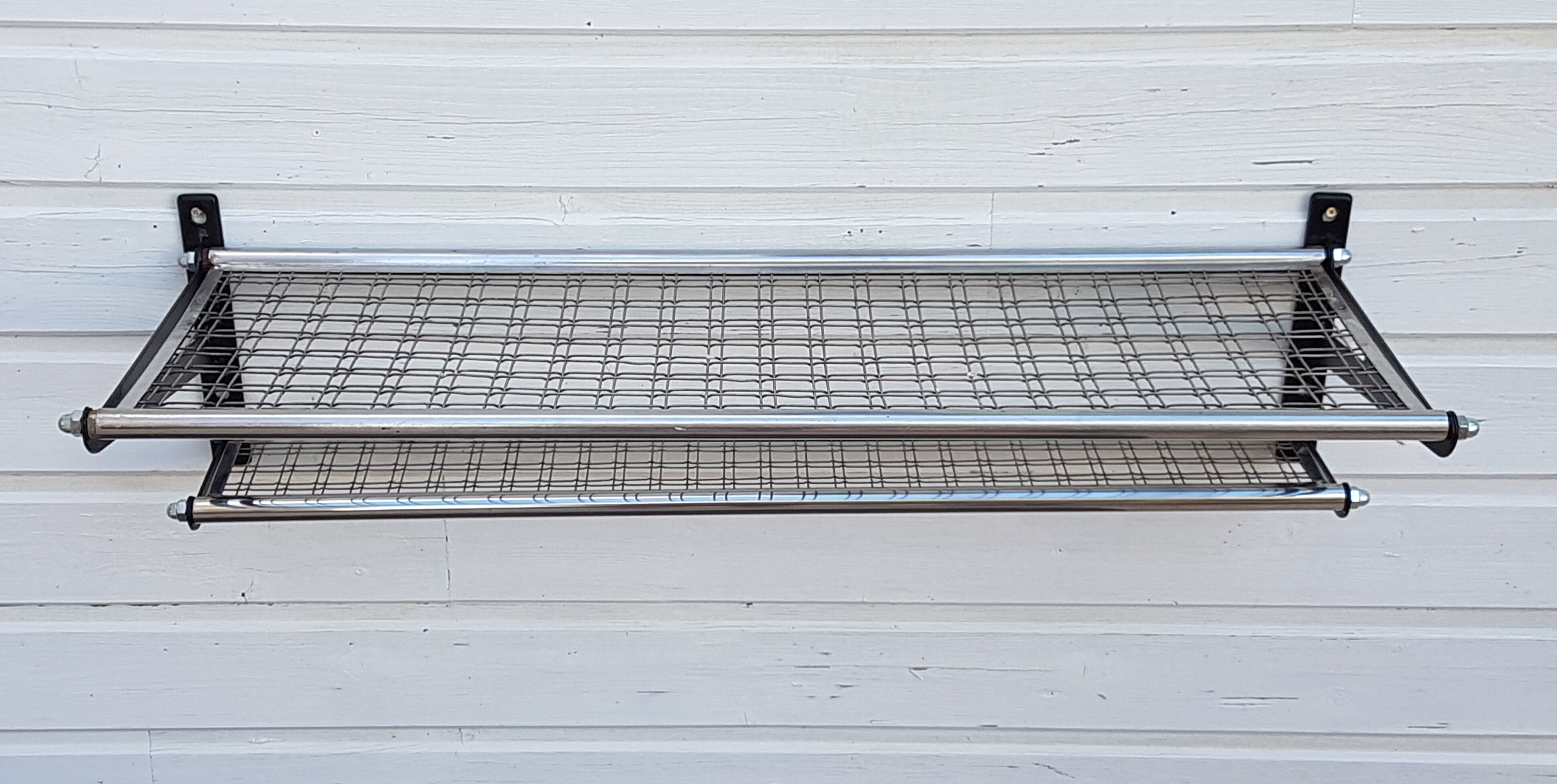 Vintage SNCF Train Baggage Rack Shelf