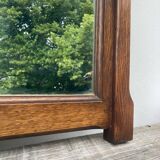Rectangular wooden mirror