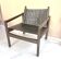 Safari armchair, wood leather, Brazil 1960's