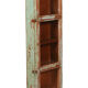 Old original Burmese teak wall display case with green patina