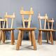 Brutalist dining set, 1960s