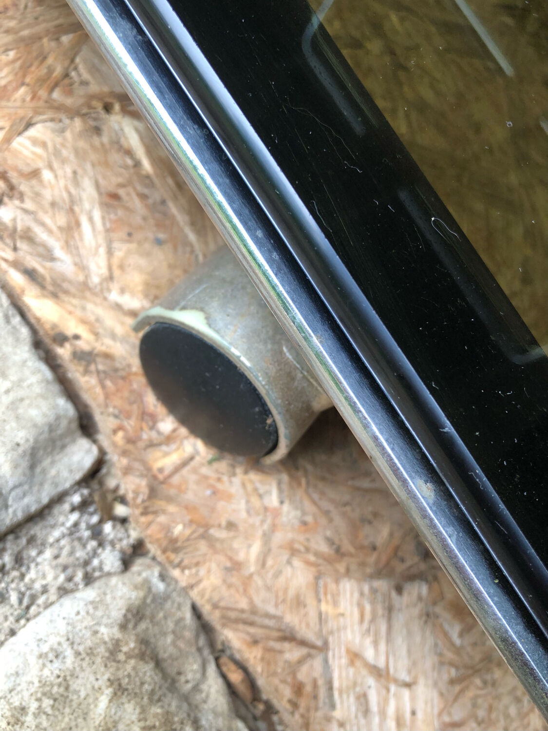 Smoked glass chrome coffee table