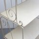 1950s shelf in metal Shabby Chic