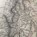 Large atlas map 1834 palestine & arabia petree by andriveau-goujon, history of the hebrews, plan