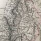 Grande carte d'atlas 1834 palestine & arabie petree d'andriveau-goujon, histoire des hébreux, plan