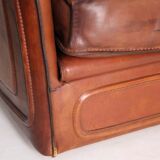 Roche Bobois 3-seater leather sofa