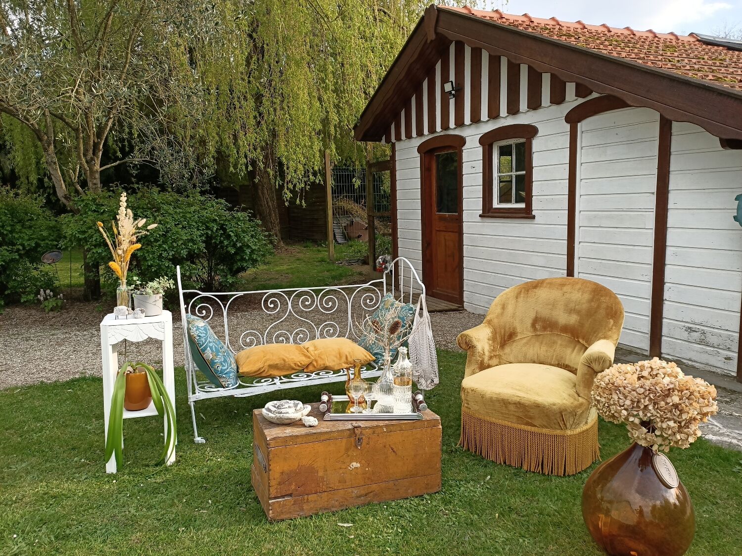 Velvet toad armchair