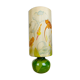 Lampe boule céramique verte