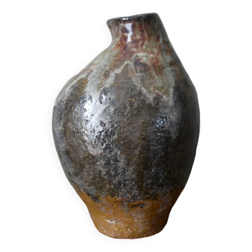 Handmade ceramic vase glazed decoration design wabi-sabi japandi pottery handmade japanese