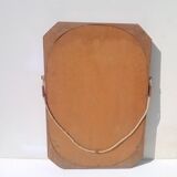 Mirror teak 1950 s 45x70cm