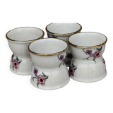 Anciens coquetiers diabolos en porcelaine