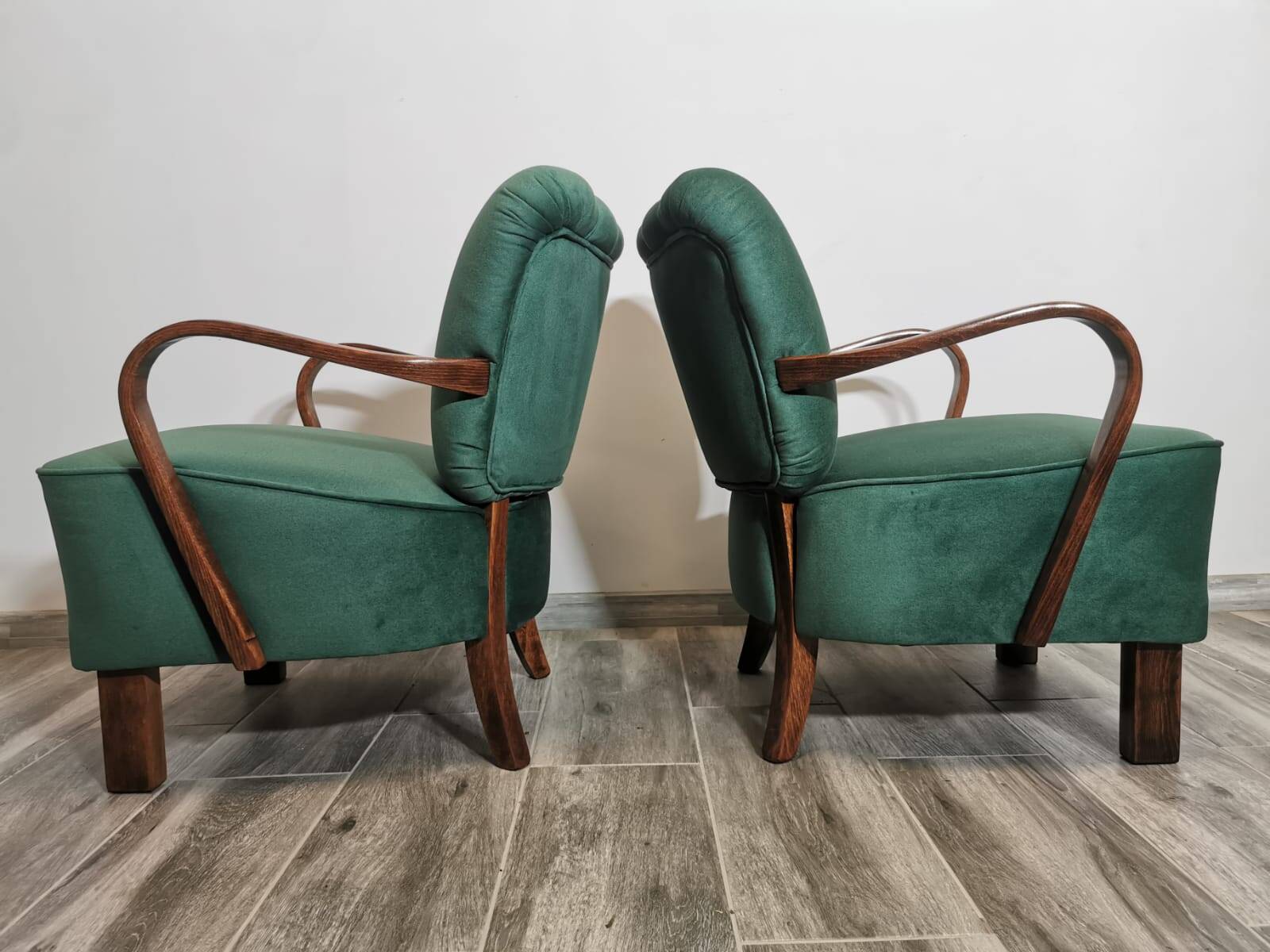 Fauteuils par Jindřich Halabala, 1950s, Set de 2