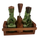 Server salt pepper oil vinegar vintage