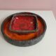 2x Vintage Fat Lava Schaal door Jan van Erp 1960's.