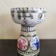 Kéraluc Faience Candle Holder Quimper signed L'Helguen