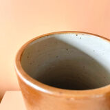 Glazed stoneware tube vase