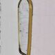 Rearview mirror and free form from the 60s brass frame highlighted with black