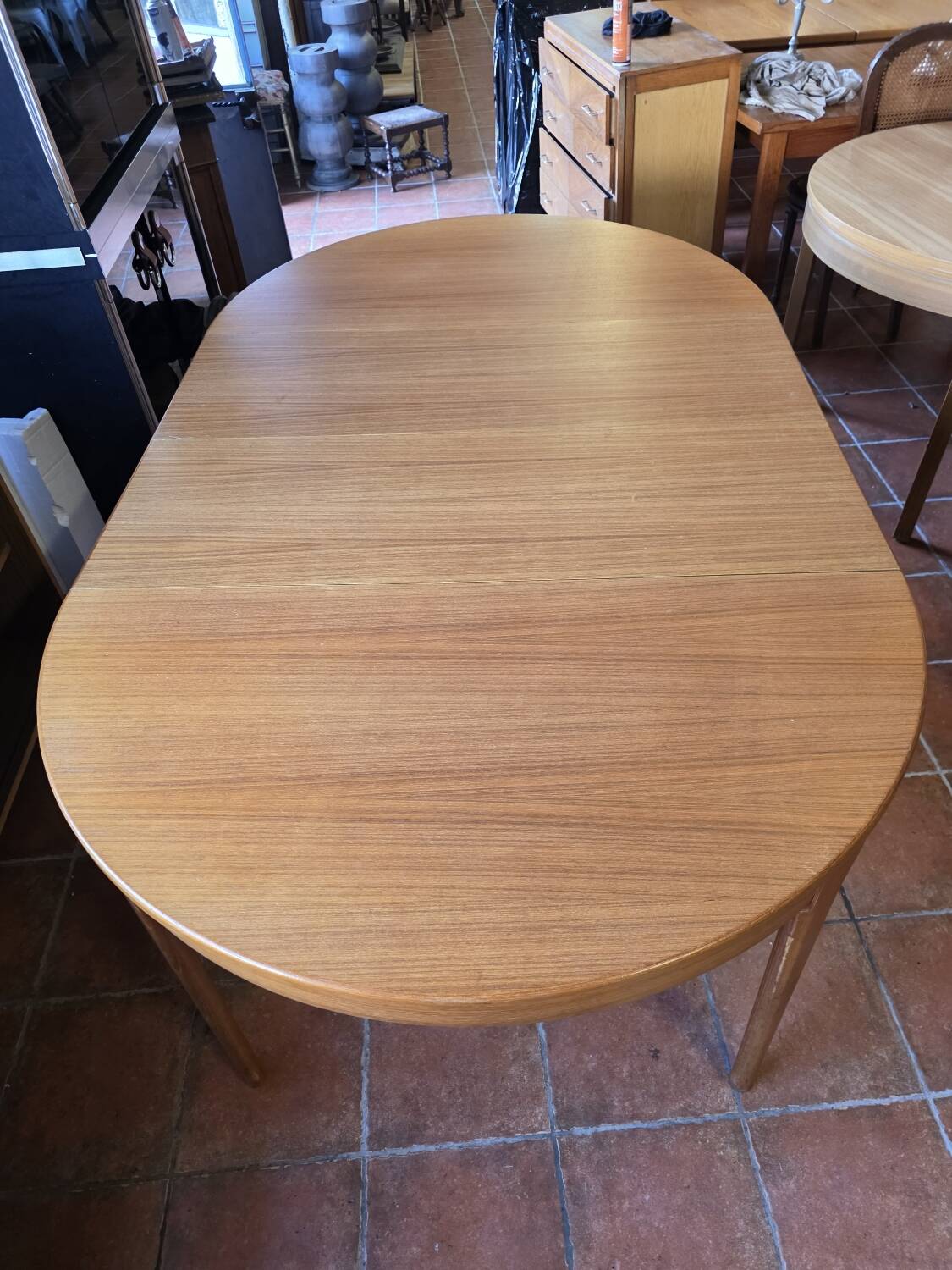 Scandinavian extendable teak table from the 1960s.