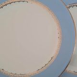 Flat Plates in Faience Café Gilbert by Moulin des Loups Vintage