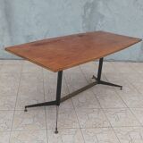 Vintage mahogany table Italian design from the 1960s