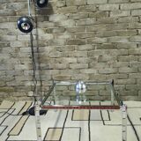 Chrome and glass coffee table, 1970