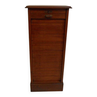 Antique filing cabinet with roller shutter