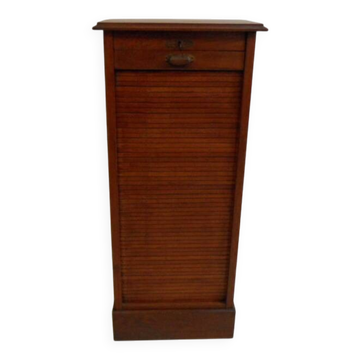 Antique filing cabinet with roller shutter