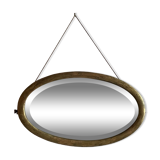 Art deco oval mirror