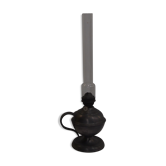 Vintage pewter oil lamp